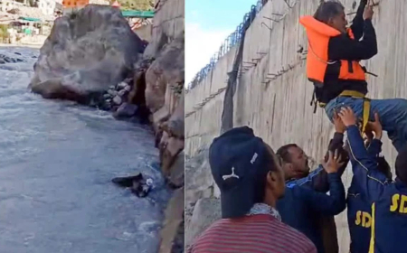 Person from Malaysia fell into the river, the son jumped into the river to save his father, got swept away