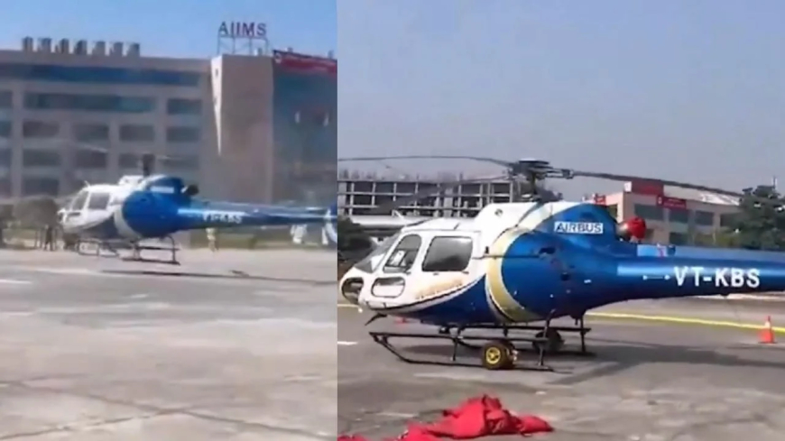 Rishikesh AIIMS Launches India's First Helipad-Based Air Ambulance Services