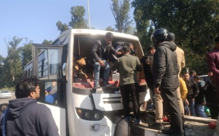Bus Accident at Doiwala Toll Plaza: 12 Injured, One Seriously Hurt