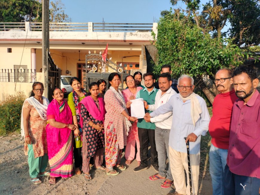Villagers Protest Over Road and Water Issues in Bajuria Haldhu Colony, Nainital