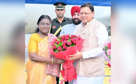 President Droupadi Murmu Commences Three-Day Visit to Uttarakhand