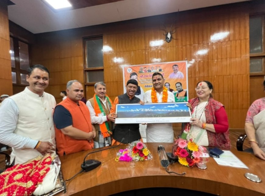 Cabinet Minister Ram Singh Kaida Receives Grand Welcome in Nainital, Development Memorandum Submitted