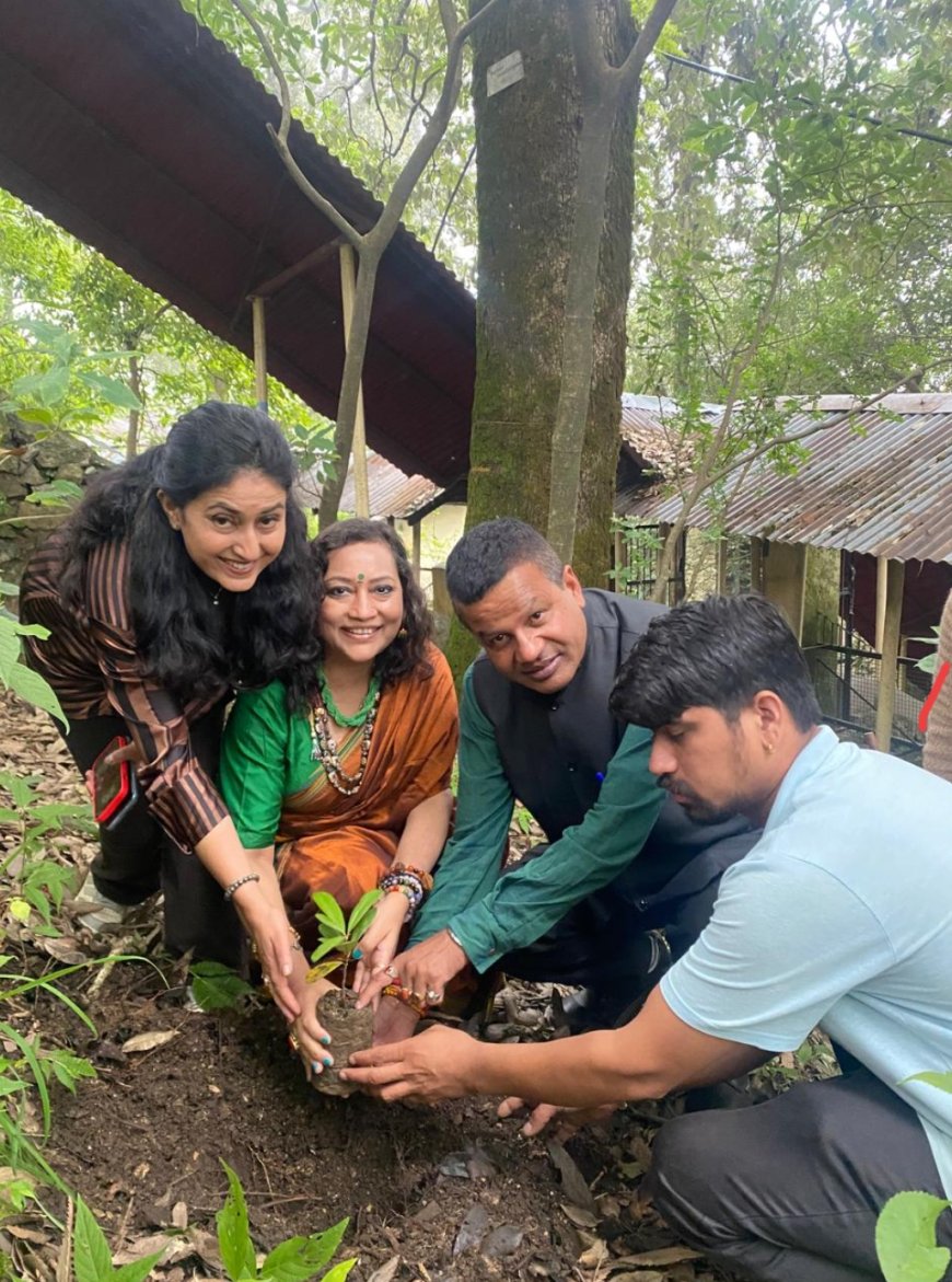 Kumaun University Alumna Nandita Pandey Joins ‘Mission Green’, Advocates Tree Plantation to Combat Climate Change