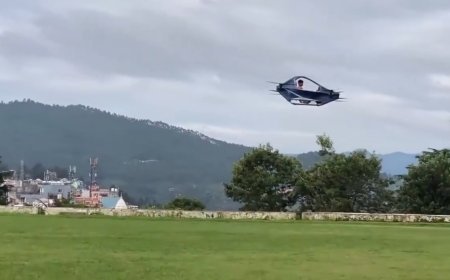 Almora’s Ravi Tamta Takes Flight: Successful Test Run of Indigenous Flying Car 'HAPIDA SKYNeX' Sparks Innovation in Uttarakhand