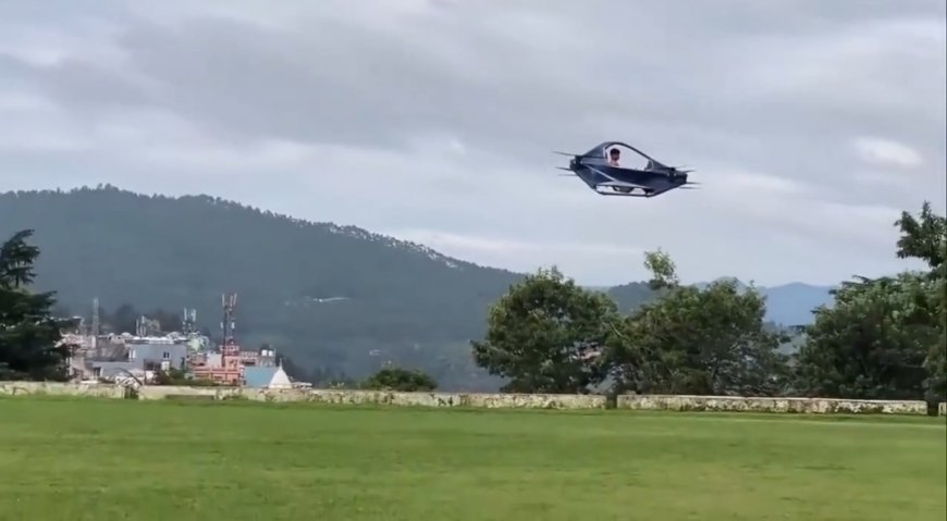 Almora’s Ravi Tamta Takes Flight: Successful Test Run of Indigenous Flying Car 'HAPIDA SKYNeX' Sparks Innovation in Uttarakhand
