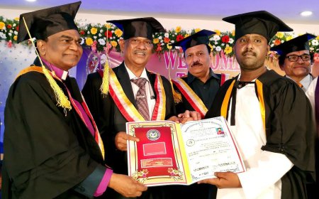 Vidwan Dr. Kocharla Suresh Kumar Guruvu Gaaru Honored with an Honorary Doctorate for Distinguished Contributions to Ancient Indian Sciences and Spiritual Research