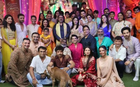 Anupamaa Team Welcomes Ganpati Bappa: Rajan Shahi and Cast Celebrate Ganesh Chaturthi on Set