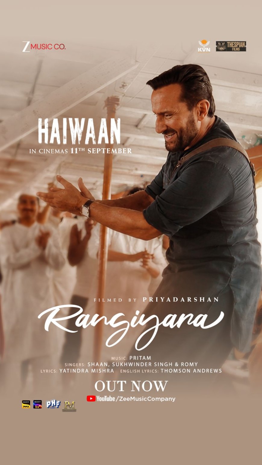 ‘Rangiyara’ Song Out: Saif Ali Khan Introduced in High-Energy Track from ‘Haiwaan’