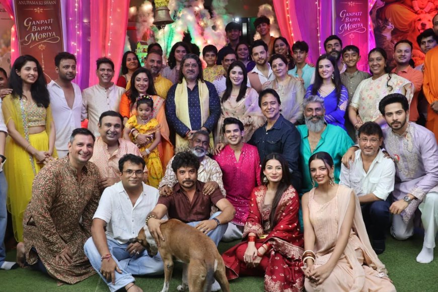 Anupamaa Team Welcomes Ganpati Bappa: Rajan Shahi and Cast Celebrate Ganesh Chaturthi on Set