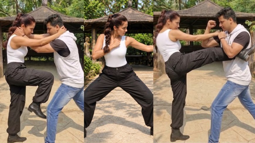 Brown Belt Karate Practitioner Sheena Chohan Harnesses 5 Years of Martial Arts Training for Pan-Indian Action Film ‘Jatasya Maranam Dhruvam’